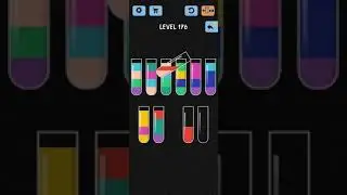 Water Color Sort Level 176 Walkthrough Solution iOS/Android