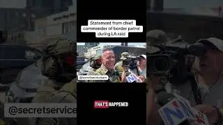 Statement from chief commander of border patrol at Gavin Newsom press conference   ￼