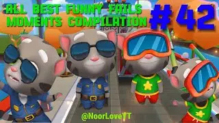 Talking Tom Gold Run Funny Fails | Splashy Tom,Officer Tom|Full Screen #42