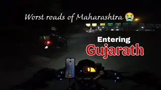 Ep 7 | Entering Gujarath| Night ride🏍️
