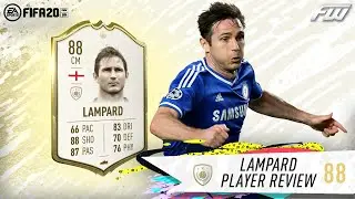 ICON LAMPARD Review (88) ONE OF THE MOST UNDER USED ICONS! FIFA 20 Frank Lampard 88 player review