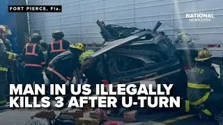 Man in US illegally charged after crash kills 3 on Florida Turnpike