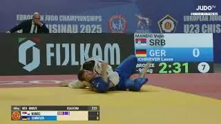 Vojin MANDIC VS Lasse SCHRIEVER European Judo Championships U23 | Bronze medal contest -90 kg