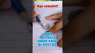 Cara melukis uang koin #tutorial #uangkoin