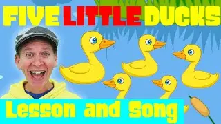 Five Little Ducks | Lesson and Song with Matt | Dream English Kids