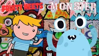 Fruity Meets A MONSTER | Munch, the Friendly Monster INC | Monster cartoon 👾