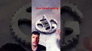 door lock making from scrap #automobile #diy #stickwelding #welding #weldwheels #experiment