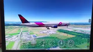Delta Airlines Boeing 767-400 smooth butter landing at Graz Airport | GeoFS