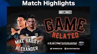Titus Alexander vs Speedball Mike Bailey at West Coast Pro Wrestling - Match Highlights