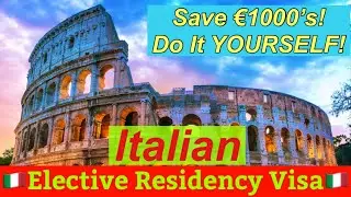 Italian Elective Residency Retirement Visa 🇮🇹❤️ YOU Can Do This!!
