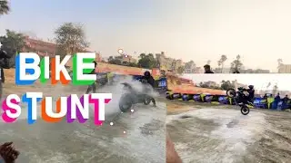 Burnout mar Diya bike se 👀😱