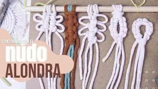 5 PATRONES UTILIZANDO EL NUDO ALONDRA | VARIACIONES DEL NUDO DE CABEZA DE ALONDRA nivel intermedio