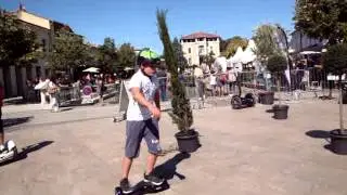 Mini gyropode sans guidon (smart scooter) &agrave; l'essai