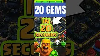 FREE GEMS IN 20 SECONDS #gems #free #clashofclans @KlaZmc