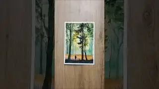 Mesmerizing Watercolor Forest Painting 🎨✨
