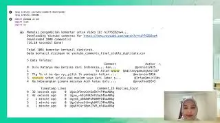Crawling menggunakan youtube-comment-downloader terkait topik Bencana Alam di Aceh dan Sumatra