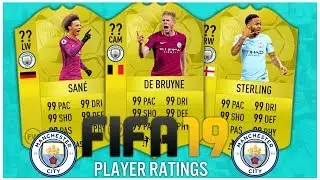 MAN CITY SQUAD FIFA 19 PLAYER RATING PREDICTIONS! | FIFA 19 PLAYER RATINGS