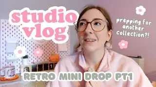 Prepping for another collection?! 🌸 small business studio vlog