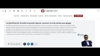 Incendios forestales - Intervención del Colegio en el programa Conecta Ingeniería de Capital Radio