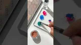 Create ur powder eyeshadow into liquid eyeshadow😍✨INGLOD DURALINE best Makeup liquid Mixing 💋🎨