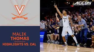 Virginia Malik Thomas Highlights vs. Cal