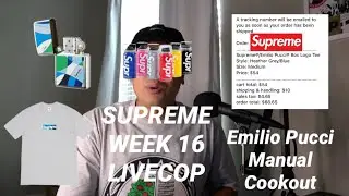 SUPREME EMILIO PUCCI BOX LOGO MANUAL CHECKOUT - SS21 Week 16 Livecop - Bots Flopped On Initial