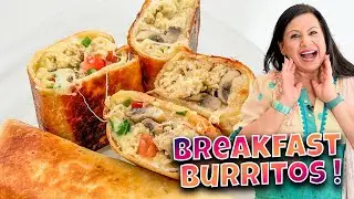 On the Go Nashta! Easy Freeze! Ready Anytime! Breakfast Burrito Recipe in Urdu Hindi - RKK
