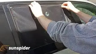 Privacy shades custom fit car sun shade curtain assembly in Volvo XC90 II