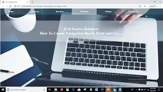 Transparent Navigation Bar In Html and Css | Navigation Bar With Transparent Background In Html