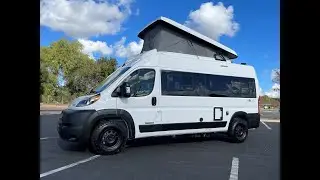 2023 Winnebago Solis 59P Murphy Bed Pop Top Full Galley New Chassis Adaptive Cruise 480p 2