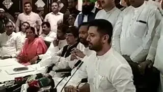Chirag Paswan,M.P. LJP President II NEW Delhi II Press Conference.