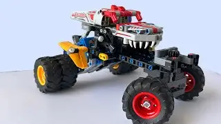 Monster Jam DIGatron and ThunderROARus merged into a Megatron Truck (Lego Technic 42199, 42200)