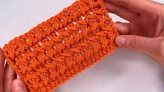 This stitch is a true work of art! A wonderful crochet stitch for the winter season