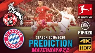 1. FC K&ouml;ln vs FC Bayern | FIFA 20 Predicts: Bundesliga 2019/20 ● Matchday 22