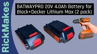 BATWAYPRO 20V 4.0Ah Battery for Black+Decker Lithium Max (2 pack)