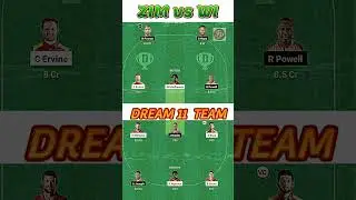 Zimbabwe vs West Indies Dream11 Prediction,ZIM vs WI Dream11 Team Prediction,ZIM vs WI
