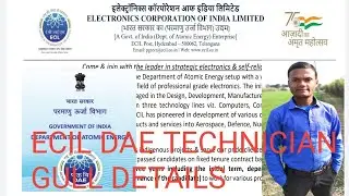 ECIL Jr. TECHNICIAN full details