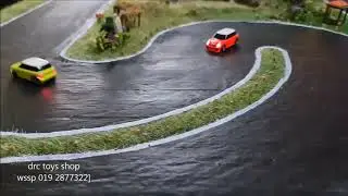 Turbo racing micro rc car 1/76 race test
