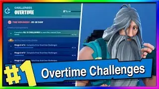 Fortnite Season 9 BattlePass Overtime Challenges ARE HERE!! Complete ALL 12 Fortnite Challenges!