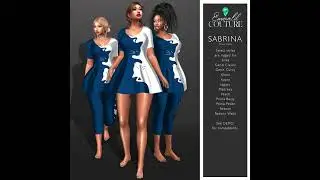 🟨 Emerald Couture. Sabrina Outfit | #SecondLife 🟨