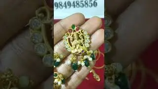 11 #onegramgoldjewellery 👸 Madhilo Mata collection #immitationjewellery 🌿🌷#cz