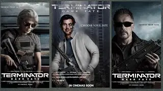 Terminator-Dark Fate poster Editing Tutorial||Picsart New hollywood movie poster creation||