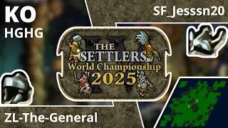 [DE] ZL-The-General vs SF_Jesssn20 | Spiel 2 | 8tel Finale | Die Siedler IV Weltmeisterschaft 2025