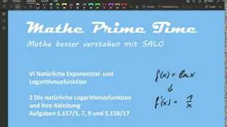 Natürliche Exponential- und Logarithmusfunktion #5 - Aufgaben S.157/5,7,9 und S.158/17 Q11 BY LAS
