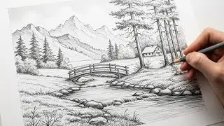 How To Draw | Secenry Drawing Video Tutorial| pencil ✏️ sketch 