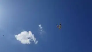 Parachute drop with the EC 1500 TWIN MOTOR CARGO