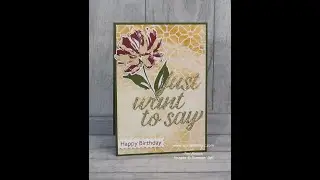 Art Gallery - Birthday Card using Gilding Flakes