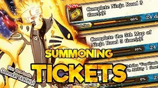 HOW TO GET 3RD ANNIVERSARY SUMMONING TICKETS EASY | Naruto Ultimate Ninja Blazing