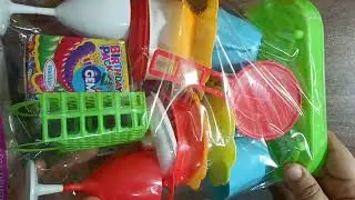 ASMR   6 minutes Satisfying with unboxing hello kitty kitchen set   hello kitty  miniature toy #asmr
