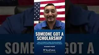 John Got A Scholarship | TechForce #shorts #scholarship #techniciancareer #veteran